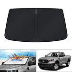 KUST Custom Fit Windshield Sun Shade for Ford Ranger Accessories 2019-2024 2025 Window Shade Foldable Sun Visor Protector Blocks UV Rays Keep Your Car Cooler