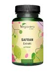 Vegavero Saffron Supplement 90 mg | High Strength Saffron Extract | 120 Capsules | Premium Crocus Sativus Supplement | NO Additives, Lab-Tested | Vegan