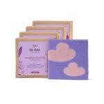 Nat Habit Cold Processed Himalayan Lavender Soap | Gentle, Non-Drying & Moisturising | Handmade | Natural | Sulphate & Paraben Free | Pack of 4 x 125g