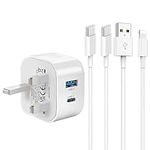 iPad Charger Cable and Plug Apple iPad Fast Charging Lightning Lead and Plug C for iPad Pro 12.9 11 2nd 3rd 4th 5th 6th Generation/Air 2 3rd 4th 5th/Mini 2 3 4 5 6/iPad 4th 5th 6th 7th 8th 9th 10th