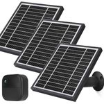 iTODOS 3 Pack Solar Panel Compatible with Blink Outdoor 4 (4th Gen) Camera, 11.8Ft Outdoor Power Cable and Adjustable Mount,Weatherproof,Aluminum Alloy Sturdy and Anti-Aging-Black