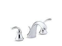 KOHLER K-10272-4-CP Forte Widespread Lavatory Faucet with Sculpted Lever Handles, Polished Chrome