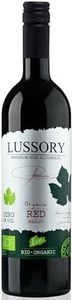 Lussory Organic Merlot Dealcoholized 0.0% Non Alcoholic Wine Red From Spain, Low Calories, Organic, Vegan (750ml, 1 Bottle)