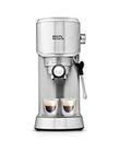 Morphy Richards Traditional Pump Espresso - Compact - 15 bar - Milk Frothing Wand - Stainless Steel - 172022