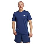 adidas Men's Train Essentials Comfort Training Tee, Dark Blue/White, M