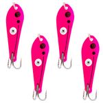 Sumo Spoon – Catfishing Bait Spoon for Skipjack, White Bass, Striped Bass and Other Baitfish, 1 5/8" (1 5/8", 2-Prong, Pink)