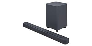 JBL Bar 500 - Compact 5.1 Channel Soundbar for Home Cinema Sound System - Wireless Bluetooth Speaker with Subwoofer and Dolby Atmos Surround Sound - Black