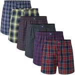 Charles Wilson 6 Pack Woven Boxer Shorts (Medium, Tartan Check 64)