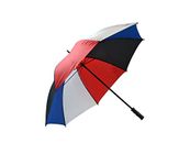 ASAB Large Golf Umbrella Canopy Wind Water Proof Fishing Sports Strong Compact Lightweight Outdoor Rain Protection Blue Red Black