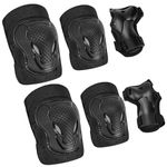 Adult/Youth/Kids Knee Pads Elbow Pads Wrist Guards Set for Roller Skates Cycling BMX Bike Skateboard Inline Skatings Scooter