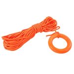 Water Floating Lifesaving Rope, 30m Outdoor Professional Throwing Rope, with Floating Buoyant Loop, for Boat Camping Hiking Awning Tent Canopy