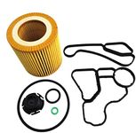 GaeaAuto Engine Oil Filter Adapter Housing Gasket Cooler Seal Kit fit for BMW 128i 135i 323i 325xi 328i xDrive 328xi 330i 330xi 335i 335is 335xi 530i 535i xDrive 535xi 740i X1 X3 X5 X6 Z4