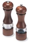 Olde Thompson 7.5" Dover Walnut Finish & Acrylic Pepper Mill & Salt Shaker Set