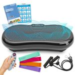 Bluefin Fitness Ultra Slim Vibration Plate | Lose Fat & Tone Up at Home | 5 Programs + 180 Levels | Bluetooth Speakers | Easy Storage | Sleek UK Design