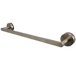 LAB AUTOMATION Suction Cup Towel Bar for Bathroom – Brushed Nickel Shower Glass Door Mount Towel Holder – Bath Towel Holder for Shower Glass Door – Strong Suction Adhesion (18inch, Nickel)