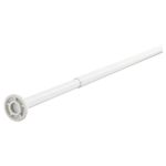 Ikeaa BOTAREN Shower Curtain Rod, Extends 70-120 cm, Easy Screwless Installation, White