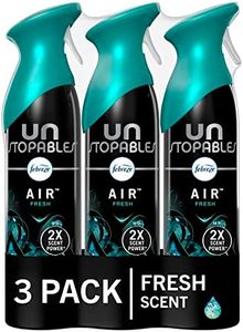 Febreze Unstopables Air Effects Odor-Fighting Air Freshener Fresh, 8.8 oz. Aerosol Can, Pack of 3