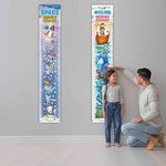 GO WOO Ocean Height Chart And Space Height Chart |Combo Of 2 Chart |"Reach For The Stars And Dive Into The Ocean: Height Chart For Kids.,2 Count,Multicolor