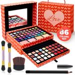 Toysical 2-Tier Makeup for Teens 10-12 - Kids Makeup Kit for Girl, Real Washable Makeup for Teen Girls or Women - Non Toxic Makeup Gift Set 86 Colors Full Makeup Starter Kit for Teenagers