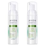 2x Avon Nutraeffects Mattifying Fluffy Foaming Cleanser/Face Wash- 150ml (300ml)