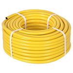 TW Wholesale 50 Metre Yellow Garden Hose Pipe - 50M Reinforced Heavy Duty Anti-Kink Watering Solution Ideal for Watering, Gardening, and Cleaning Tasks