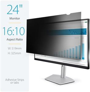 StarTech.com Monitor Privacy Screen for 24" Display - Computer Screen Security Filter - Blue Light Reducing Screen Protector Film - 16:10 Widescreen - Matte/Glossy - +/-30 Degree (PRIVACY-SCREEN-24MB)