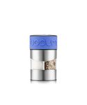 Bodum Twin 2-in-1 Salt and Pepper Grinder Blue – Adjustable Ceramic Mill for Kitchen & Table – Easy to Refill