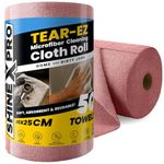 ShineXPro Microfiber Cleaning Cloth Roll, 50Pcs, 10000 Times Washable - 10X Cheaper Than Paper Kitchen Towel Roll - Ultra Absorbent Lint Free Microfiber Cleaning Cloth for Kitchen - Tearable, Reusable