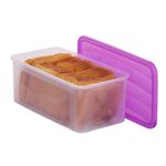 ACTIONWARE Bread and Butter Box/Smart Storage Box for Fridge Big Size Multi Colour, ABS Plastic, Pack of 1