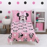 Disney Frozen 2 Lavender, Light Blue & Purple Forest Spirit 4Piece Toddler Bed Set - Comforter, Fitted Bottom Sheet, Flat Top Sheet, Reversible Pillowcase, Lavender, Light Blue, Purple, White