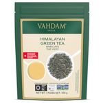 VAHDAM, Himalayan Green Tea Leaves (100g | 50+ Cups) Non GMO, Gluten Free | High Elevation Grown Green Tea Leaves From Himalayas | Pure Unblended Single Origin Green Loose Leaf Tea | Vacuum Sealed