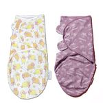 POLKA TOTS 100% Muslin Cotton Soft Swaddle Wrap Blanket, Sleeping Bag for New Born Infants 0 to 6 Months Baby Kids Pack of 2 (Upto 8 Kgs, Mama's Love/Sheep)