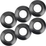 Omoojee 6 Pcs Universal Kayak Paddle Drip Rings, Kayak Replacement Parts for Canoe Paddles, Non-Slip, Leak-Proof (Black)