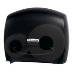 Kimberly-Clark Professional™ Jumbo Roll Toilet Paper Dispenser (09507), with Stub Roll, Black, 16.0" x 13.88" x 5.75" (Qty 1)