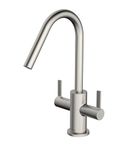 Bristan Cashew Sink Mixer with Easyfit Installation, Deck Mounted Kitchen Taps Mixers, Stainless Steel Finish