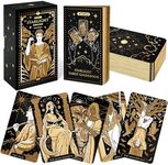 Wyspell Gold Starlight Tarot Deck: Starry Sky-Inspired Tarot Cards with Guide Book - Unique Tarot Cards Set- Tarot Cards for Beginners