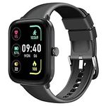 Smart Watch, Fitness Tracker with Heart Rate Blood Oxygen Sleep Monitor, 1.7" DIY Full Touch Screen Smartwatch for Women Men,Waterproof Fitness Watch for iPhone Android Phones (Black)