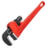 Jetech 18-inch Heavy Duty Straight Pipe Wrench, Adjustable Aluminum Plumber Wrench with Floating Hook Jaw and I-Beam Handle, Red