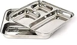 Stainless Steel Square Dish Thali 3