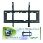 TV Wall Bracket - Ultra Slim TV Wall Mount for 32-85 Inch LCD, LED, and Plasma TV - Slim Fixed TV Bracket with VESA 200x200-500x500, Up to 75kg Weight Capacity 25mm Distance from Wall