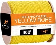 Yellow Twisted Polypropylene Rope -
