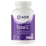 AOR Total E 445mg, 60 Softgels 60-Day Supply - Vitamin E Supplement with Tocotrienol & Coenzyme Q10 Ubiquinol CoQ10, Support Cardiovascular Health & Antioxidant, Vitamin E8 for Skin, Face and Hair
