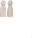 Wooden unpainted peg Doll Pack of 10