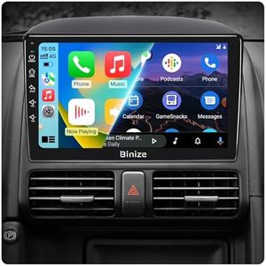 BINIZE Android 13 Car Stereo Radio with Wireless CarPlay Android Auto Compatible with Honda CRV 2002 2003 2004 2005 2006,Touch Screen Bluetooth Car Radio with GPS WiFi HiFi FM/RDS Backup Camera