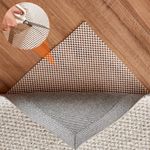 YU FENG 1-Pack 6x9 Feet Non Slip Rug Pad Gripper Thick Pads for Hardwood Floors Carpet Pad Strong Grip Mats Keeps Rugs in Place Easy to Cut