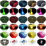 WLHGH Dart Flights, 6 Styles, 30 Sets, 90 Pieces, PET Standard Accessories for Darts, Perfect Equipment for Soft/Steel Tip Darts Games (6 Styles, 30 Sets, 90 Pieces)