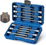 Mayouko 12PCS 3/8" Drive Extra Long Torx Bit Socket Set, T10-T60, 5.9" Length, CR-V, S2 Steel, Deep Star Bit Socket Set