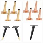(Photos can be copied, Please Check Customer Rating Before Buying The Product) Aakash Decor Sofa Leg 4 Inch / 10 Cms Sofa Furniture Black Gold Finish Cone Shape Sofa Leg Set of 4