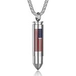 Bullet Urn Necklace for Ashes Stain