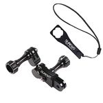 Aluminum Alloy 360 Degree Rotation Ball Joint Mount Adapter Swivel Arm Mount Pivot Extension Accessories Compatible with Gopro Hero 13 Black,Hero 12/11/10/9/8 Black, DJI Action 4/3 Camera and More